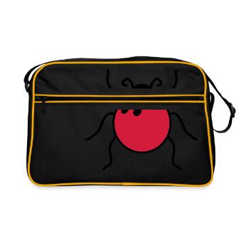 bowling club de sport bowling allée bowling - Sac Retro - noir/or - Devant