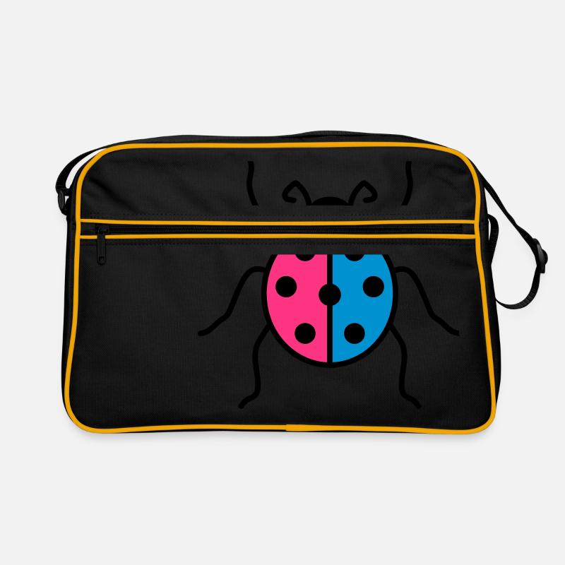 coccinelle colorée petit mignon coléoptère mignon rouge Sac Retro
