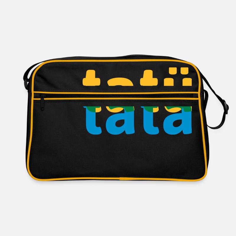 tatü tata sirène mots abstraits Sac Retro