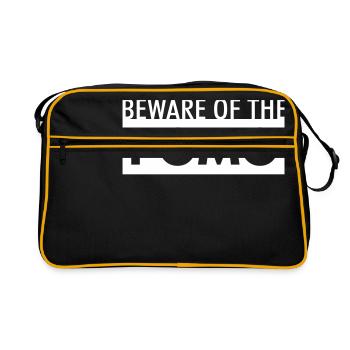 Beware of the FOMO - Retro Bag - black/gold - Front
