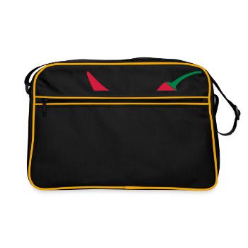 Red chilli - Retro Tasche - Schwarz/Gold - Vorne