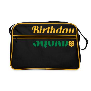 squad militaer armee army general komando einheit - Retro Bag - black/gold - Front