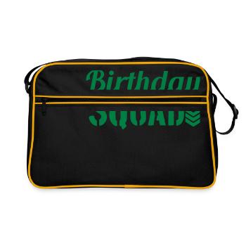 squad militaer armee army general komando einheit - Retro Bag - black/gold - Front