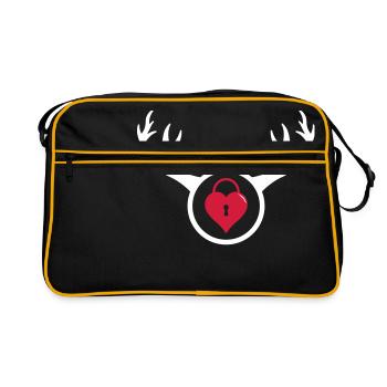 Cocu - Le cadeau d'anniversaire de l'homme à cornes - Sac Retro - noir/or - Devant