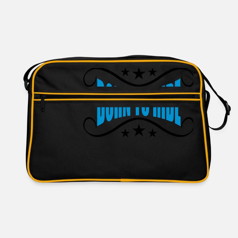 bannière née pour monter à moto Sac Retro