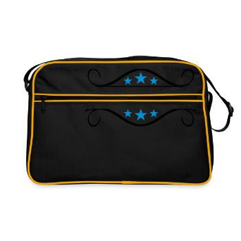 freunde legenden team crew legends are born in leg - Retro Tasche - Schwarz/Gold - Vorne