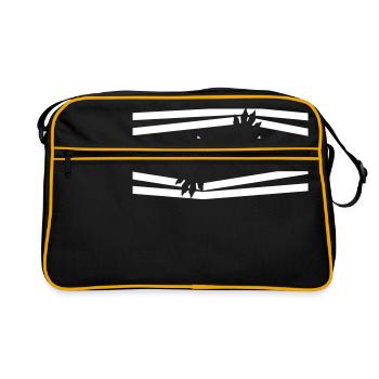 Monster - Retro Tasche - Schwarz/Gold - Vorne