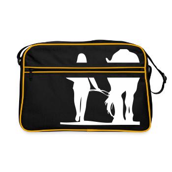 Conduite du cheval - Sac Retro - noir/or - Devant