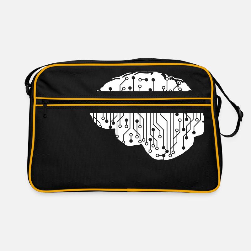 Electrical Brain CPU Data Circuit Computer Retro Bag