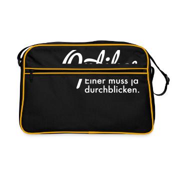 Optiker - Retro Tasche - Schwarz/Gold - Vorne