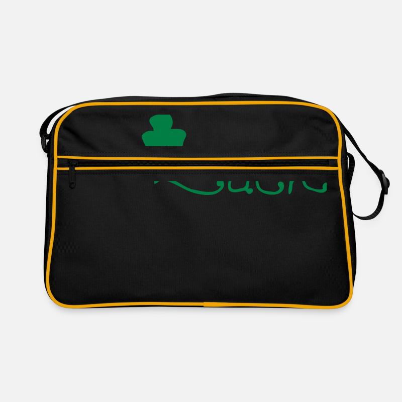 Text GLÜCK Glücksbringer Retro Tasche