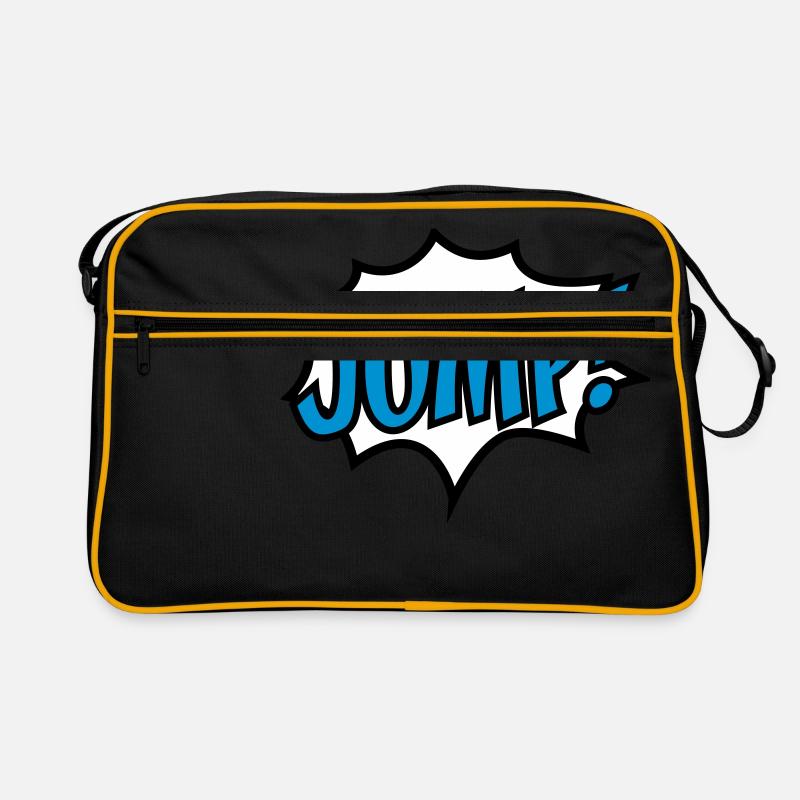 jump - Retro Tasche - Schwarz/Gold