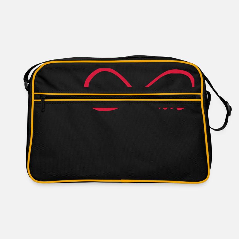 liebe - Retro Tasche - Schwarz/Gold