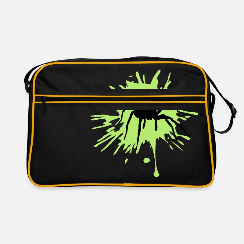 araignée araignée blob graffiti gouttes couleur b Sac Retro