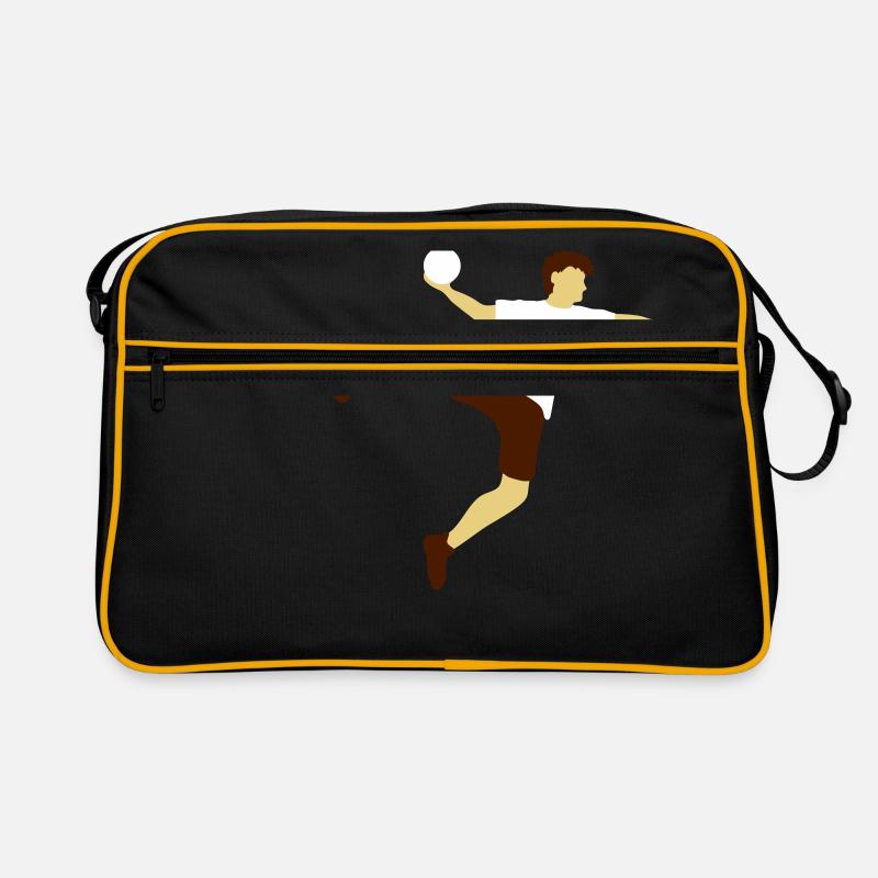 handball ball throw score jump throw in Retro Bag
