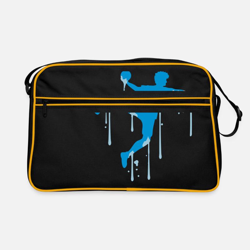 Ice melting drops graffiti color spray silhoue Retro Bag