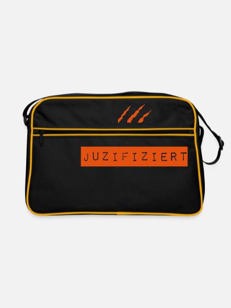juzifiziert2018 - Retro Tasche - Schwarz/Gold - Vorne