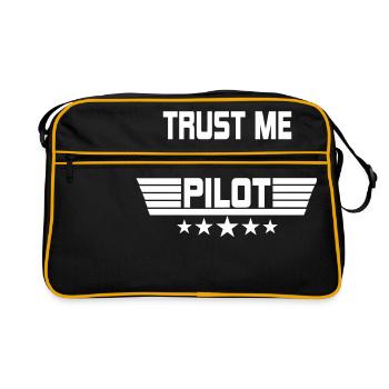 Drone Drone Quadrocopter Modèle de modèle cadeau pilote - Sac Retro - noir/or - Devant