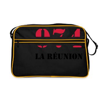 974 La Réunion - Sac Retro - noir/or - Devant
