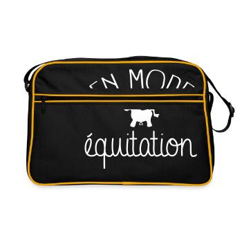 En Mode Equitation - Sac Retro - noir/or - Devant
