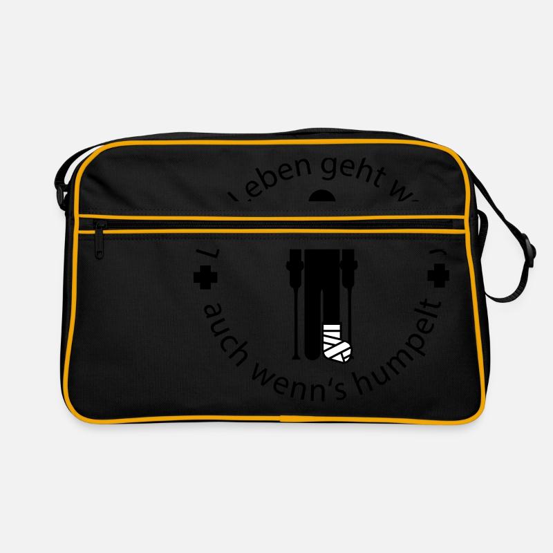 Gipsbein Retro Tasche