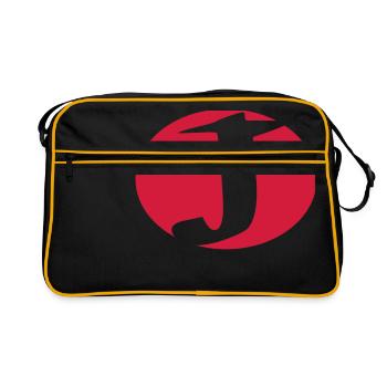 Superheld, Superhero, Hero, Actionhero, J - Retro Bag - black/gold - Front
