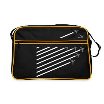 Airplane - Retro Bag - black/gold - Front
