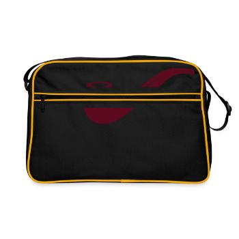 pipe fume 1901 - Sac Retro - noir/or - Devant
