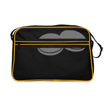 jeu de palet logo 19 - Sac Retro - noir/or - Devant