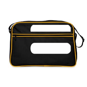 Vecteur maths symbole égal - Sac Retro - noir/or - Devant