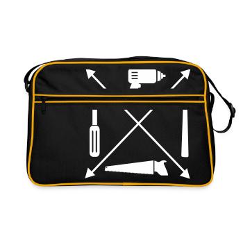 craftsman - Retro Bag - black/gold - Front