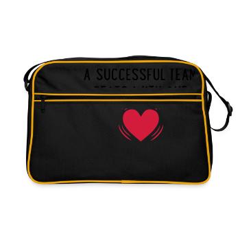 équipe - Sac Retro - noir/or - Devant