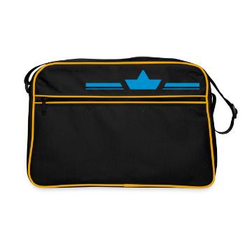 Rétro Sportif Zion - Sac Retro - noir/or - Devant