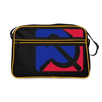 Communisme bleu rouge - Sac Retro - noir/or - Devant