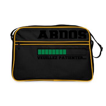 abdos en cours veuillez patienter, musculation - Sac Retro - noir/or - Devant
