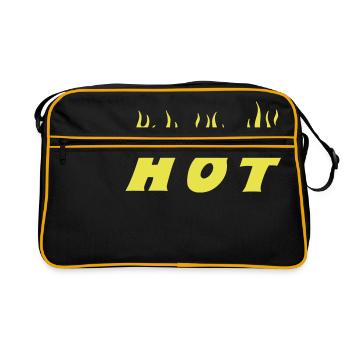 hot - Retro Bag - black/gold - Front