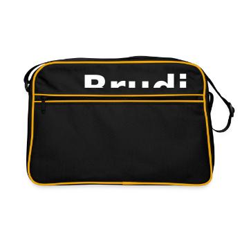Brudi. Le cher frère aka Brudi - Sac Retro - noir/or - Devant