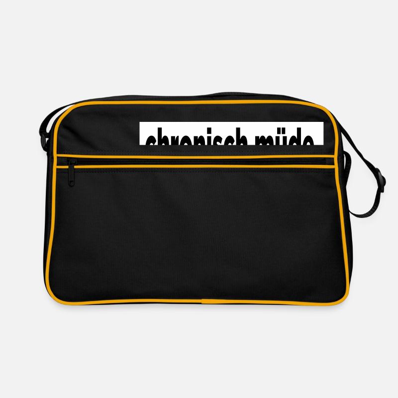 Chronisch Müde. Retro Tasche