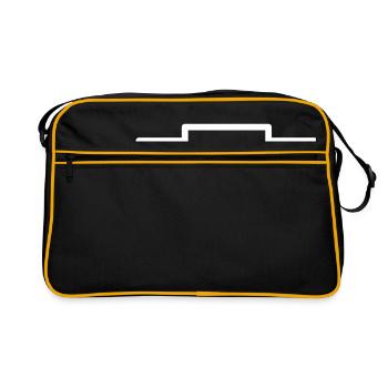 Électronique de résistance du symbole du circuit - CHANGEMENT DE COULEUR - Sac Retro - noir/or - Devant