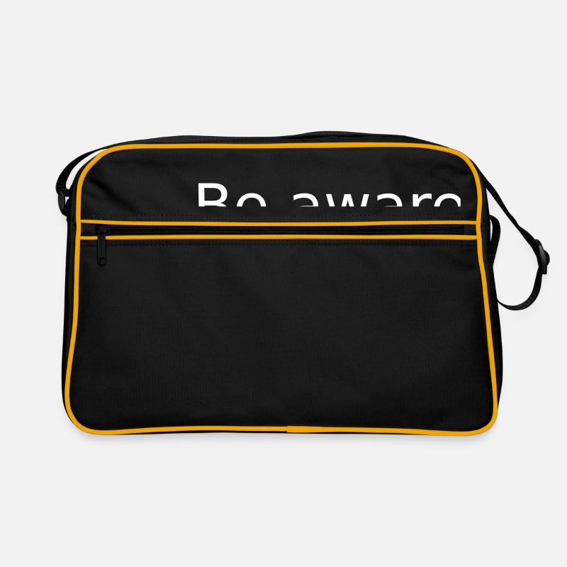 Be Aware. Be conscious Retro Bag