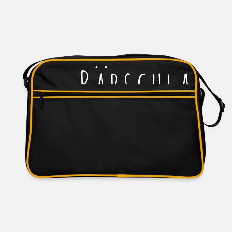 Bärschla - amatica - Retro Tasche - Schwarz/Gold