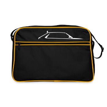 delta blanche - Sac Retro - noir/or - Devant