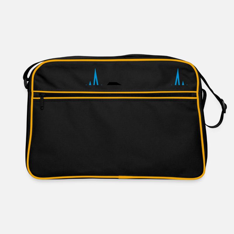 fréquence cardiaque battement impulsion logo texte jouer fléchettes v Sac Retro