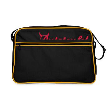 Le démon du ménage - Sac Retro - noir/or - Devant