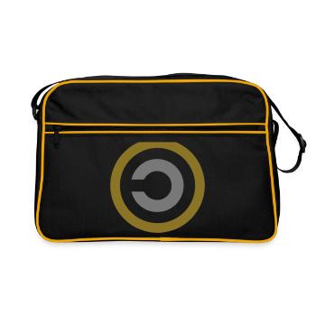 Copyleft, copy left, All rites reversed ! - Retro Bag - black/gold - Front