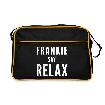 THE FASHION TEE - FRANKIE SAY RELAX BLACK - Retro Bag - black/gold - Front
