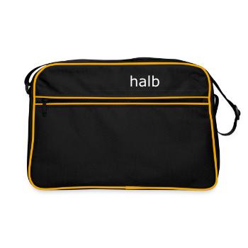 halb leer (für Tassen und Taschen) - Sac Retro - noir/or - Devant