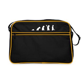 Curling Evolution - Retro Tasche - Schwarz/Gold - Vorne