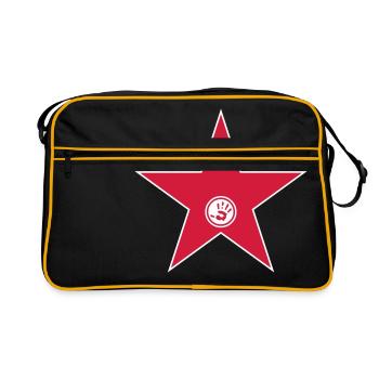 walk of fame + your name - Sac Retro - noir/or - Devant