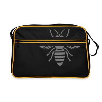Abeille guêpe Bourdon Hornet - Sac Retro - noir/or - Devant